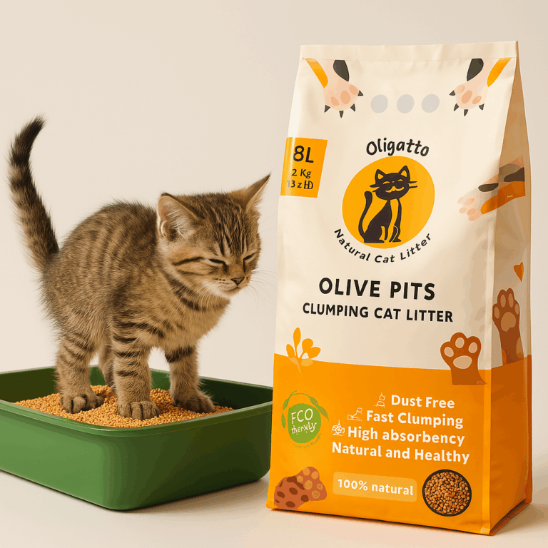 oligatto zeytin çekirdeğinden kedi kumu ana sayfa