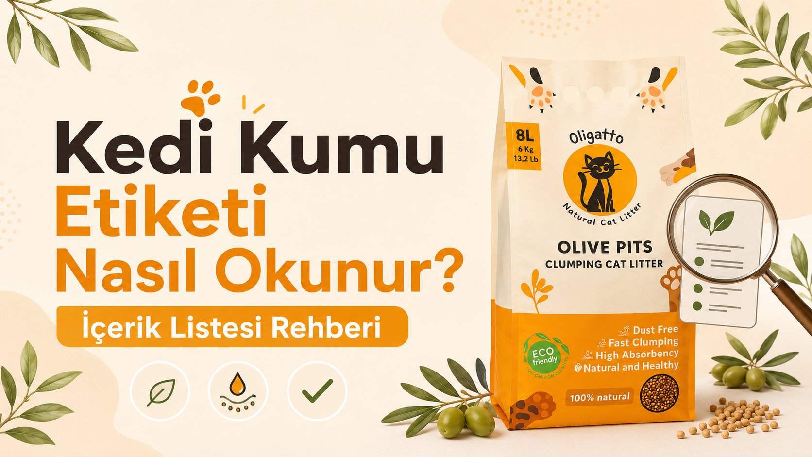 Kedi Kumu Etiketi Nasıl Okunur? Kaliteli kedi kumu etiketi nasıl okunur – içerik listesi ve ambalaj bilgileri